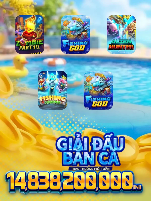 Giải đấu Fishing Frenzy Spadegaming với tiền thưởng tuần đến 10.000 USD